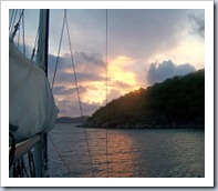 Sunset in BVI