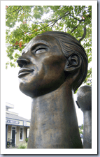 Giant heads at Ganges