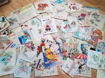 Julie Lary, rajalary, vintage cards