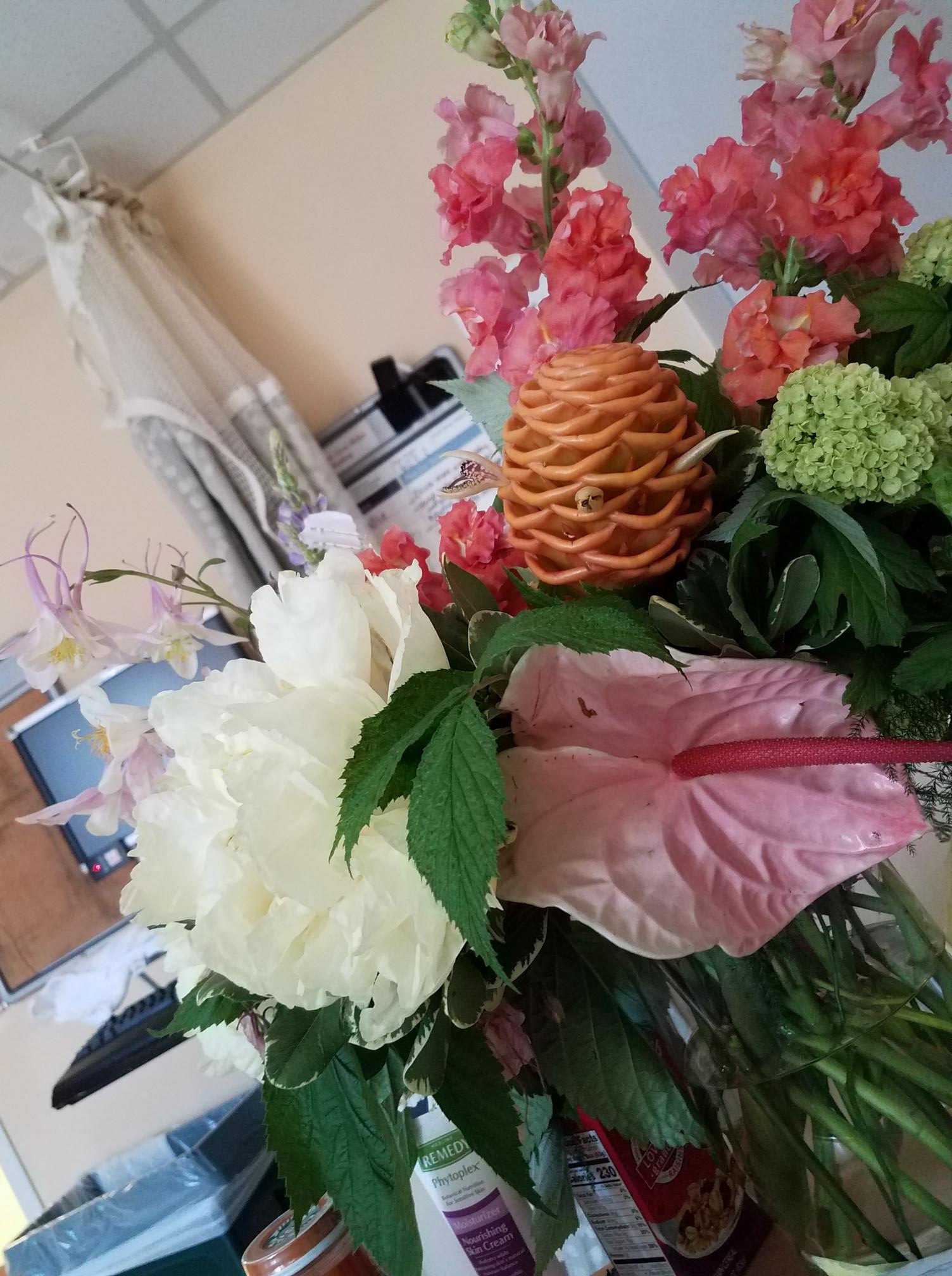 rajalary, julie lary, richard lary, scribbles writing, flowers from Bridge Partners